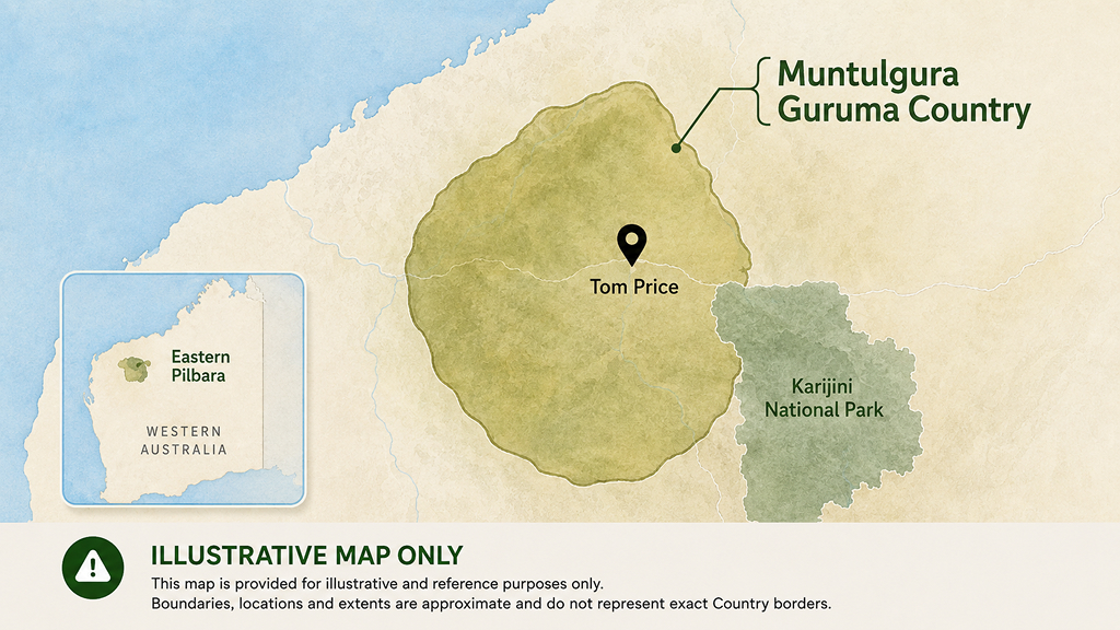 Muntulgura Guruma Country Map
